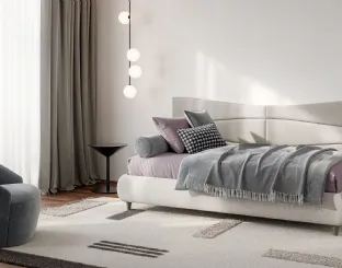 Letto singolo Boiserie Flute di Twils