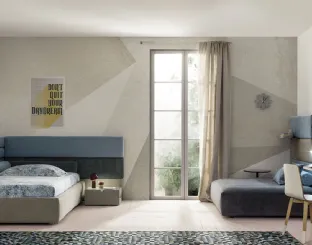 Letto Singolo in tessuto Boiserie Set di Twils