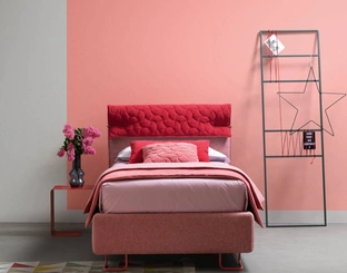 Letto singolo con testiera reversibile Clip di Bside