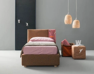 Letto singolo con contenitore Rift di Bside