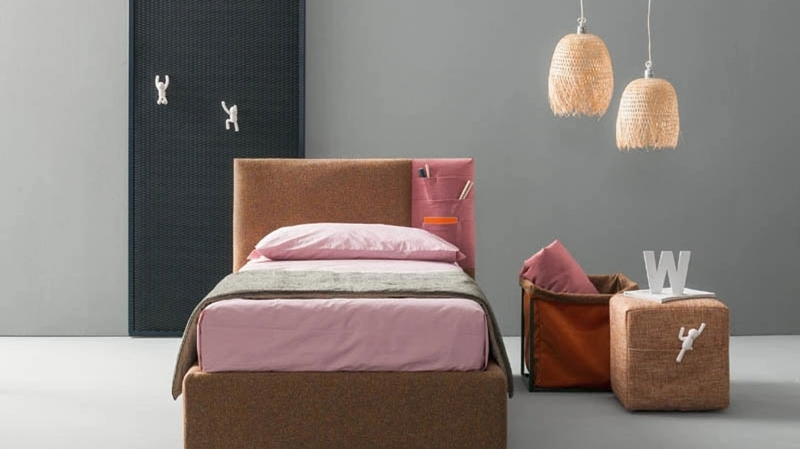 Letto singolo con contenitore Rift di Bside
