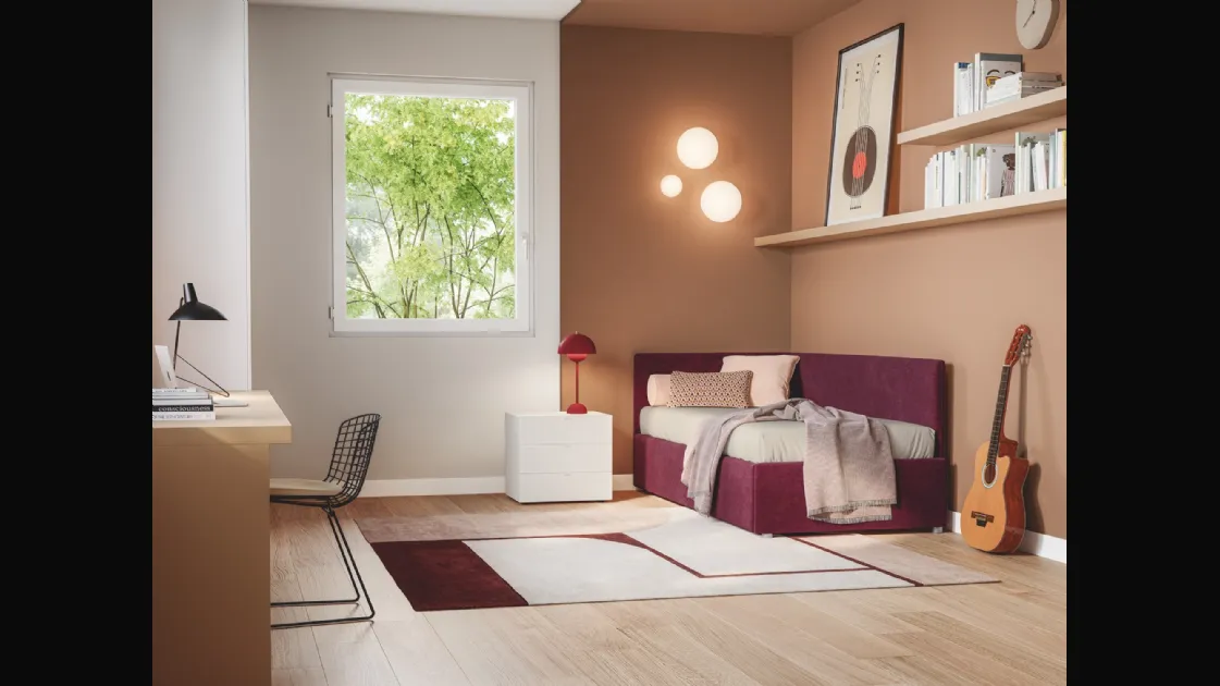 Daybed singolo con letto estraibile Maya di Twils