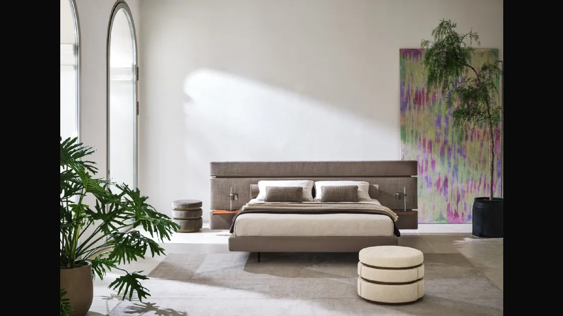 Letto in tessuto imbottito Infinito di Twils