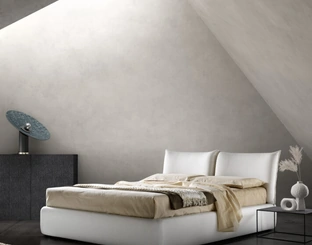 Letto in tessuto imbottito con testiera Zen di Bside