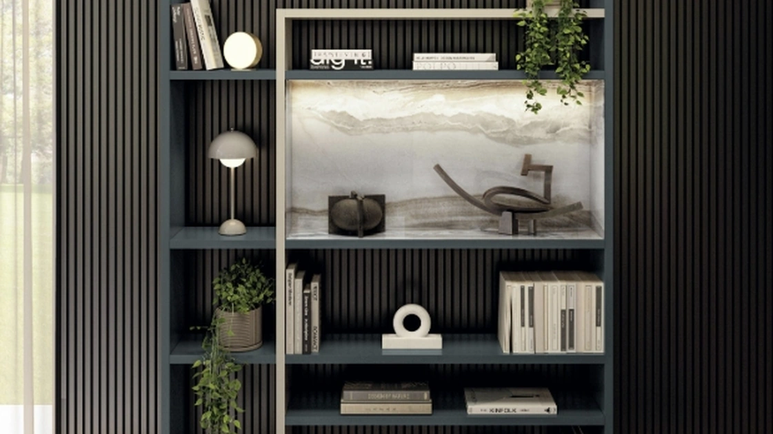 Libreria a muro 30mm 2733 di Lago