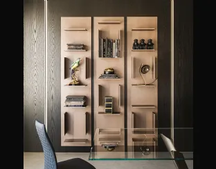 Libreria componibile a muro in legno Fifty di Cattelan Italia