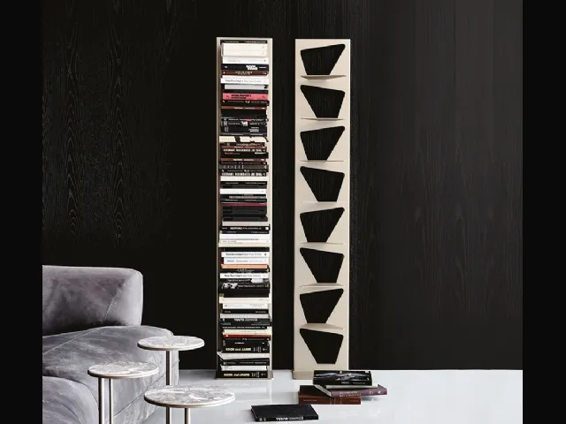 Libreria componibile a muro in acciaio verniciato Trap di Cattelan Italia