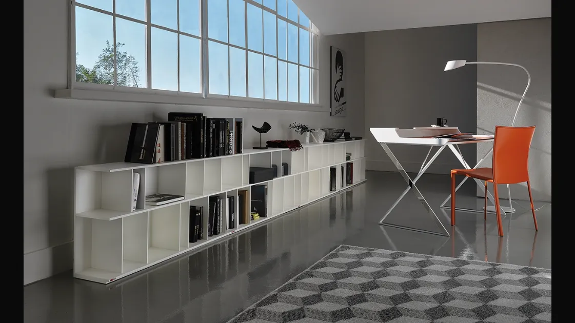 Libreria a muro Wally di Cattelan Italia