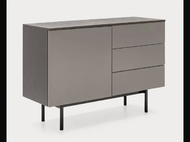 Madia in laccato opaco con top in nobilitato pietra piasentina Made CB6101 1 di Connubia