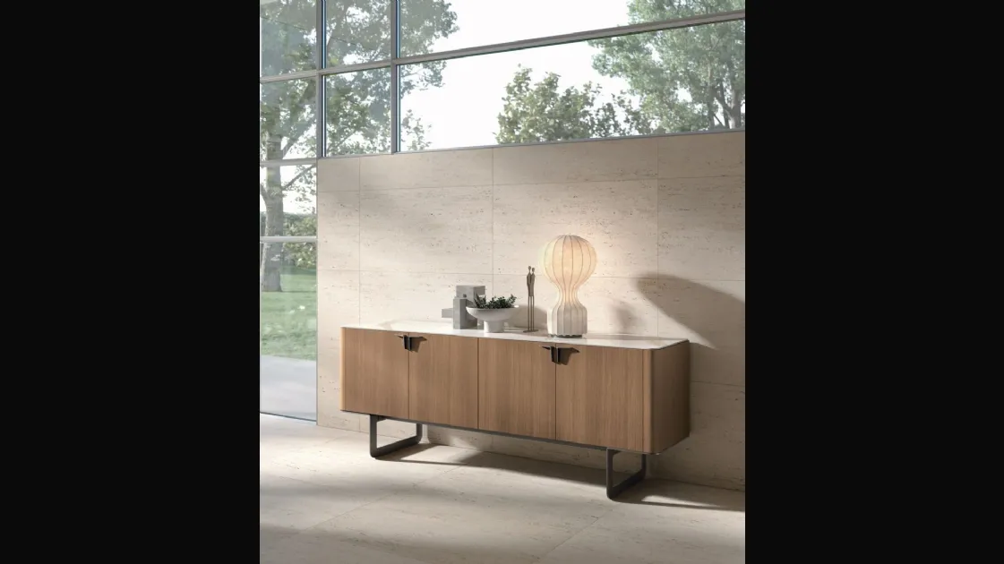 Madia Pandora in materico rovere cognac di Tomasella