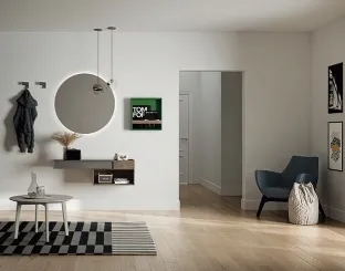 Mobile ingresso con cassetto integrato in laccato e melaminico Sessanta 04 di Birex
