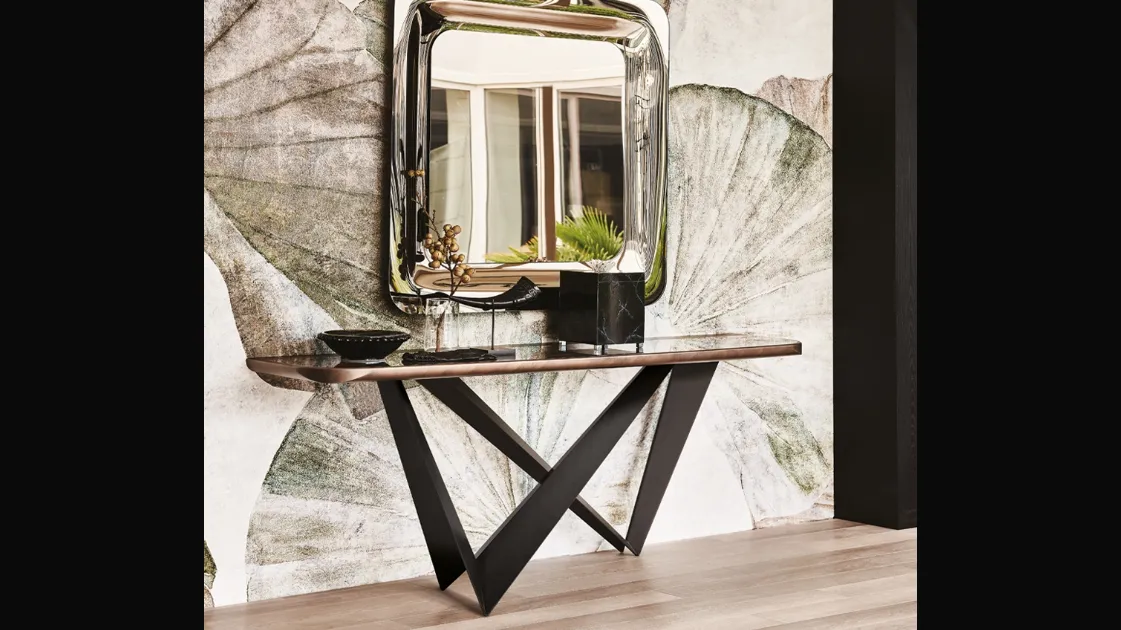 Consolle in ceramica effetto marmo Westin Keramik Premium di Cattelan Italia