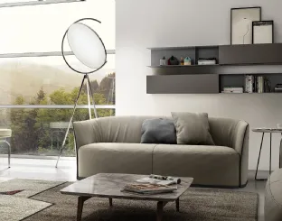 Mobile sospeso Living 07 in laminato Grigio Londra di Arredo3