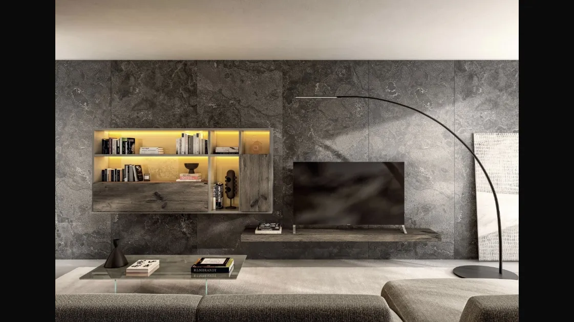 Parete Attrezzata Home Office 1206 di Lago
