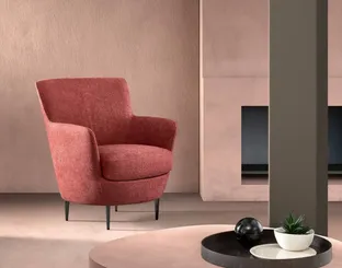 Poltrona in tessuto Moon di Samoa