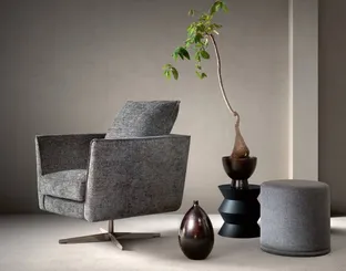 Poltroncina in tessuto Skim di Samoa