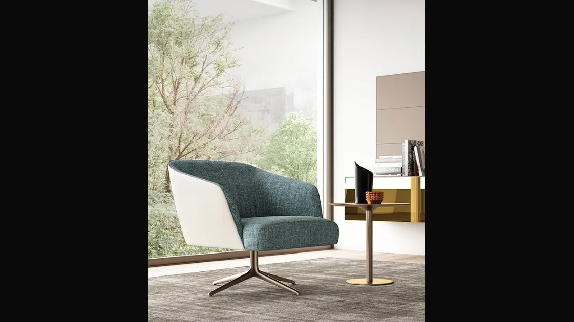 Poltroncina in tessuto Tag di Biba Salotti