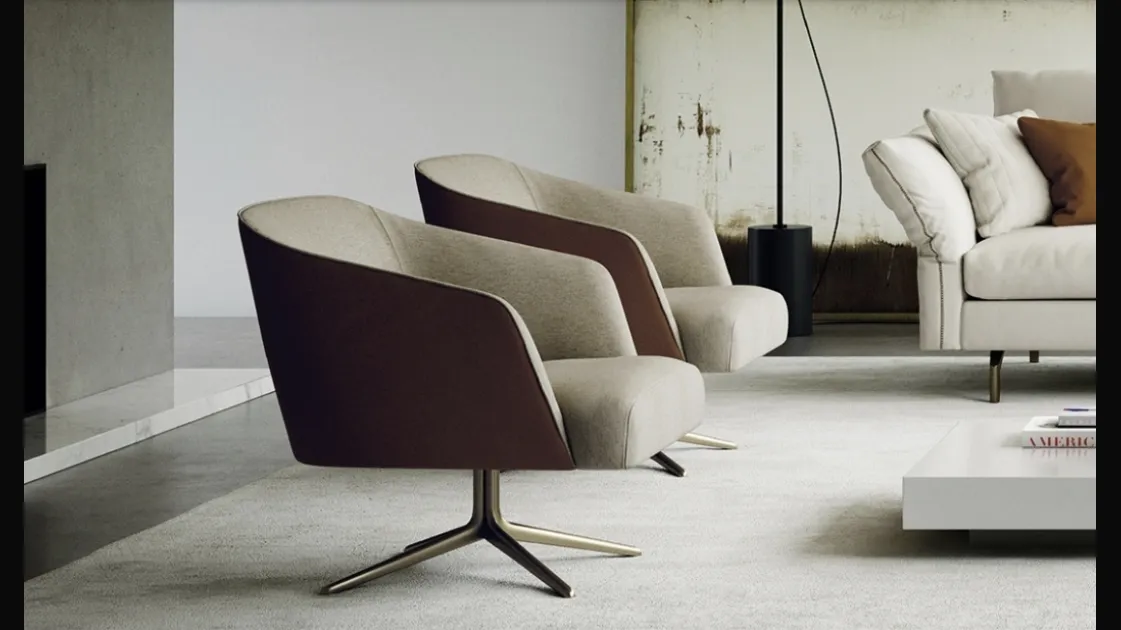 Poltroncina in tessuto Tag di Biba Salotti