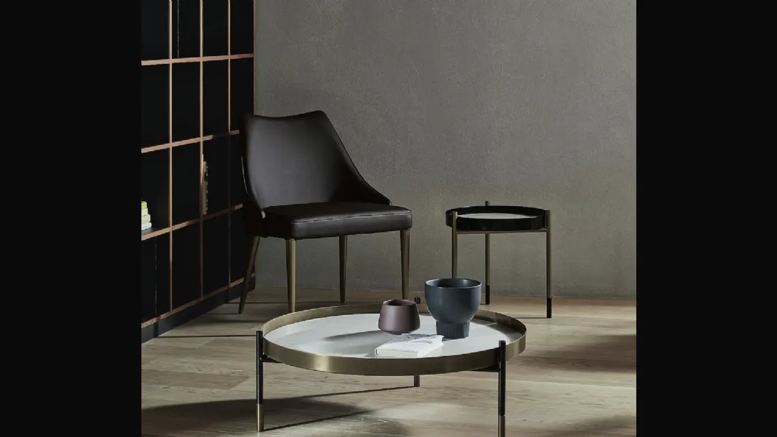Poltroncina in pelle Clara di Bontempi