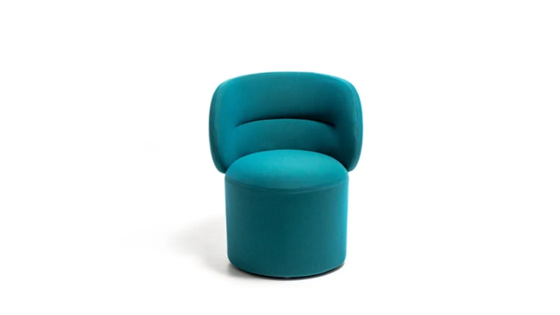 Poltroncina in tessuto Getlucky di Moroso