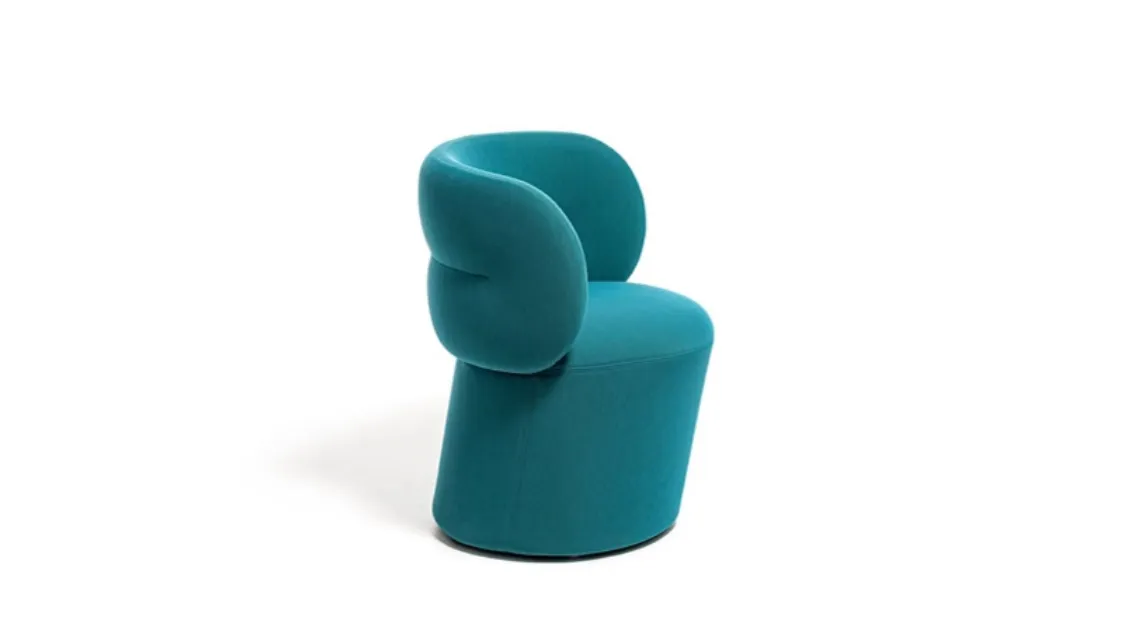 Poltroncina in tessuto Getlucky di Moroso