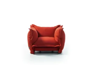 Poltrona in tessuto imbottito High Cloud di Moroso