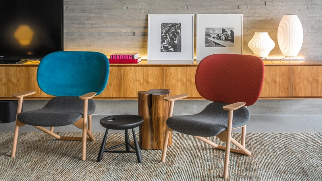 Poltroncina in tessuto Klara di Moroso