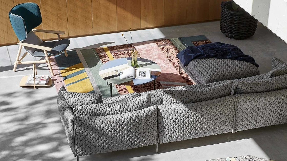 Poltrona in tessuto Lilo Wing di Moroso