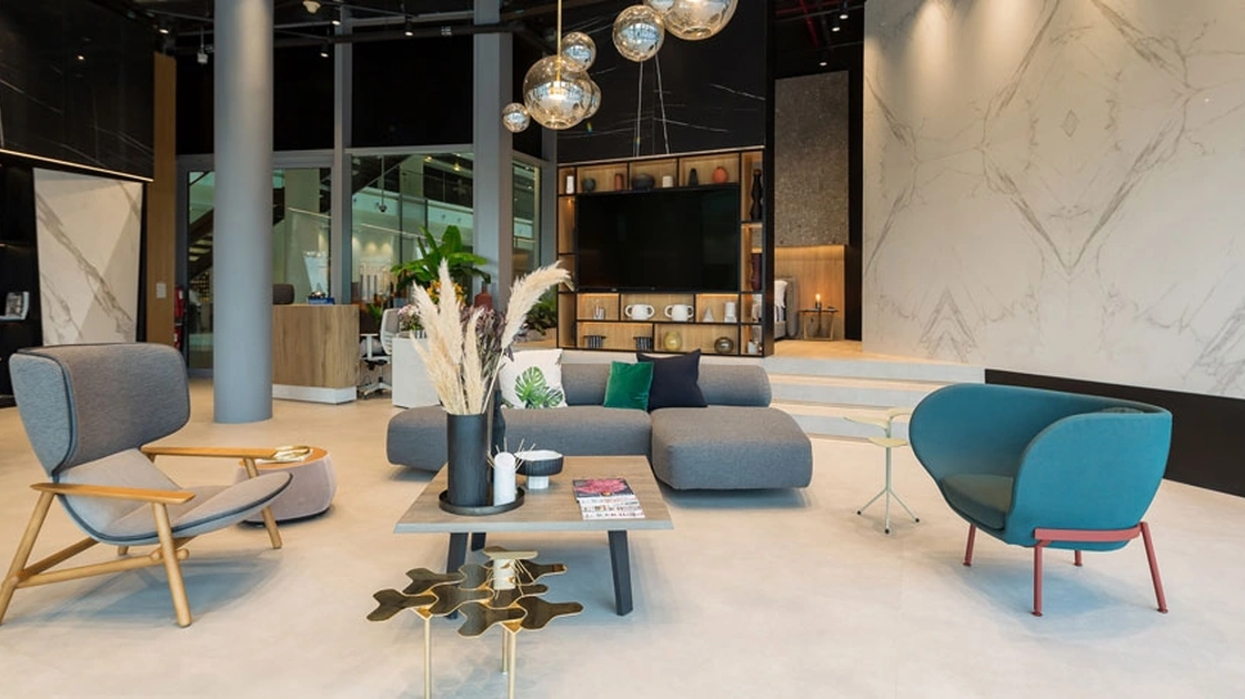 Poltrona in tessuto Lilo Wing di Moroso