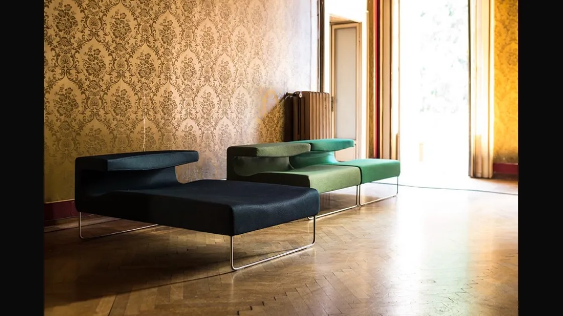 Poltrona in pelle Lowseat di Moroso