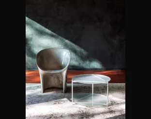 Poltroncina di design in polietilene Moon di Moroso