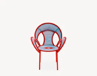 Poltroncina in tessuto Banjooli di Moroso