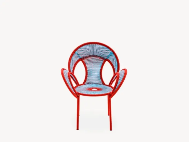 Poltroncina in tessuto Banjooli di Moroso