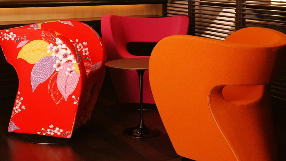 Poltroncina in tessuto Little Albert di Moroso