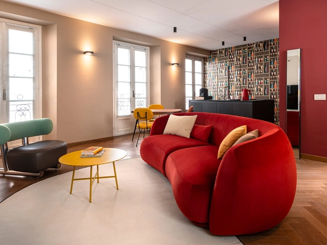 Poltrona imbottita Pipe di Moroso