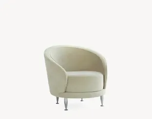Poltroncina in tessuto New Tone di Moroso