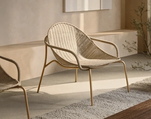 Poltrona Nuvola Indoor in carta Kraft Naturale e metallo di Pianca