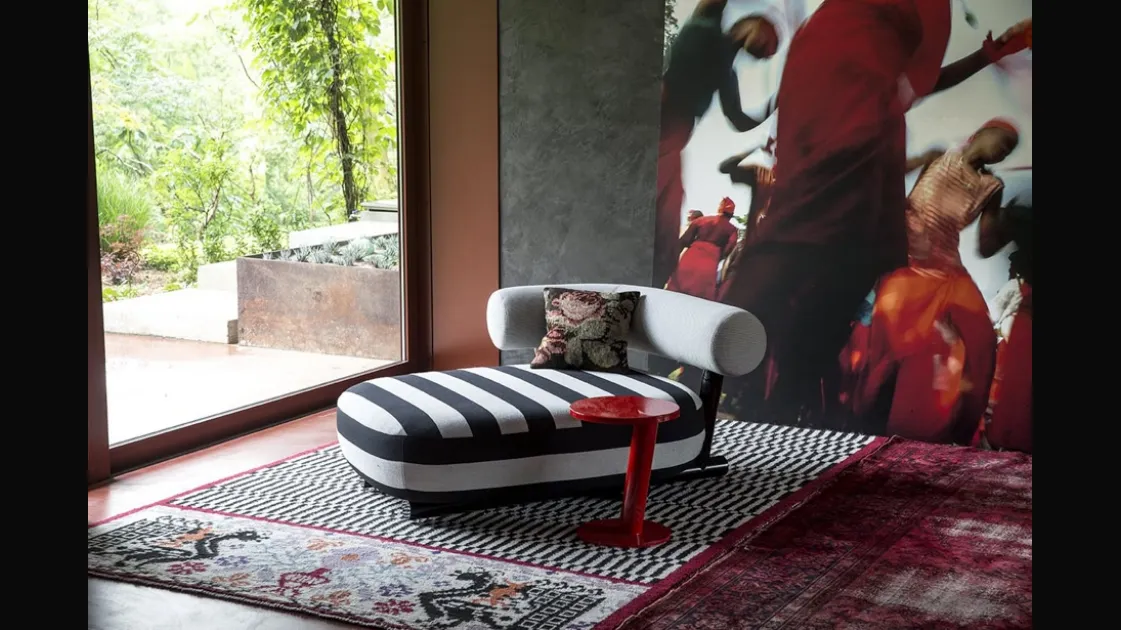 Chaise Longue Pipe di Moroso