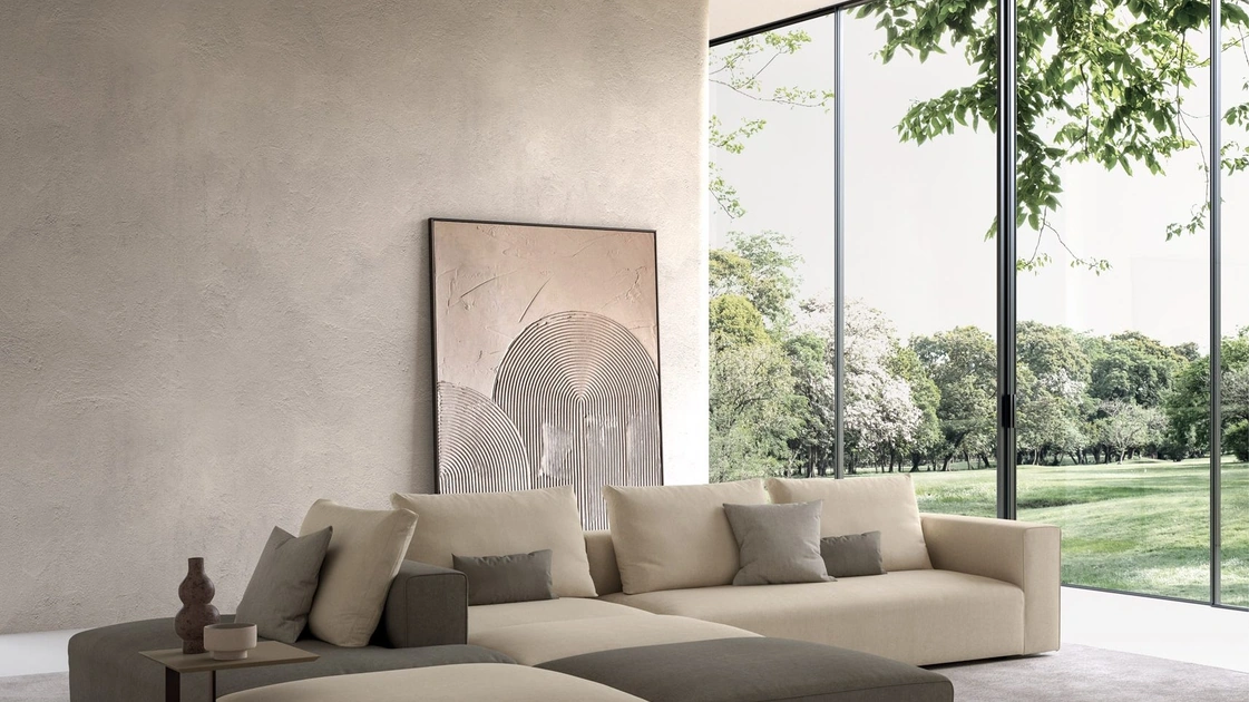 Divano con penisola Chat di Biba Salotti