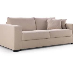 Divano letto semplice e moderno beige Dieci di Biba salotti