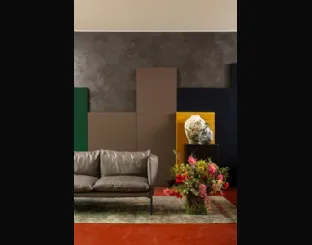 Divano in pelle Gentry Extra Light di Moroso