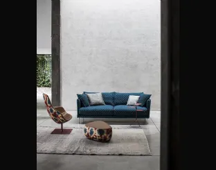 Divano lineare in tessuto Gentry di Moroso