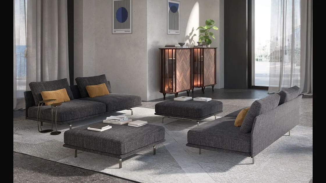 Divano lineare Hayden di Cattelan Italia