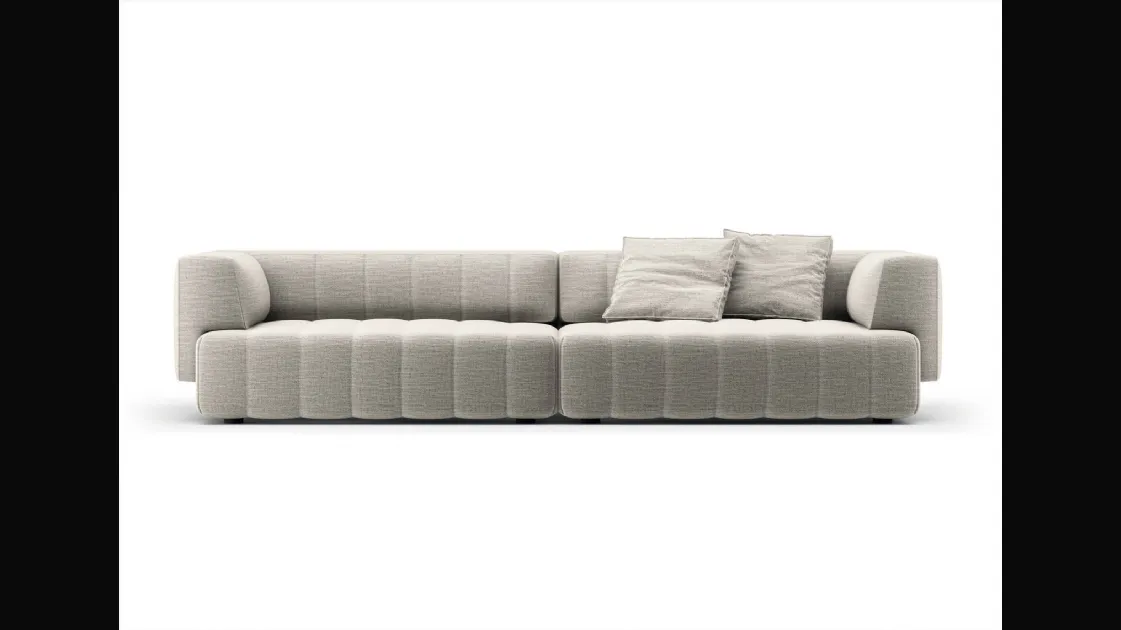 Divano lineare Hero 2131 di Lago