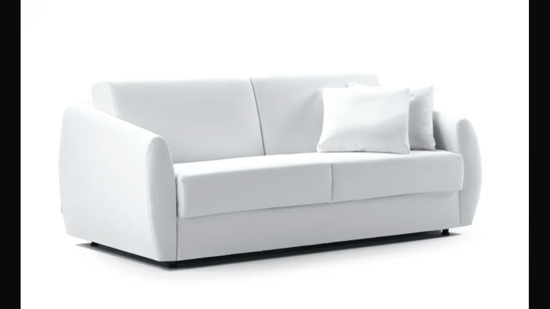 Divano letto Madison in ecopelle di Biba salotti
