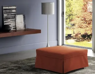 Pouf rivestito Nanna di Biba salotti