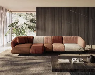 Divano con penisola Not Only White di Lago