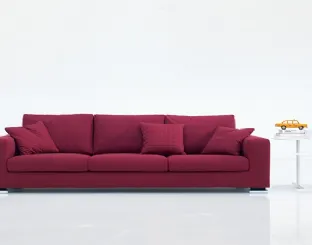 Divano Plano rosso ciclamino in stile moderno di Biba salotti
