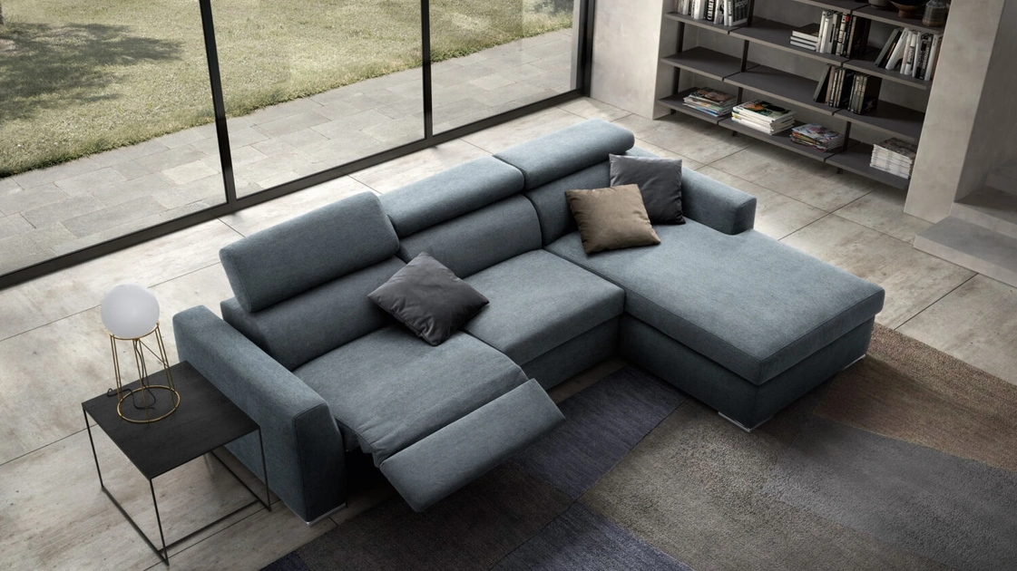 Divano relax con penisola Matisse di Rizzetto