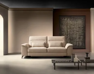 Divano Relax lineare in tessuto Space Vision di Samoa